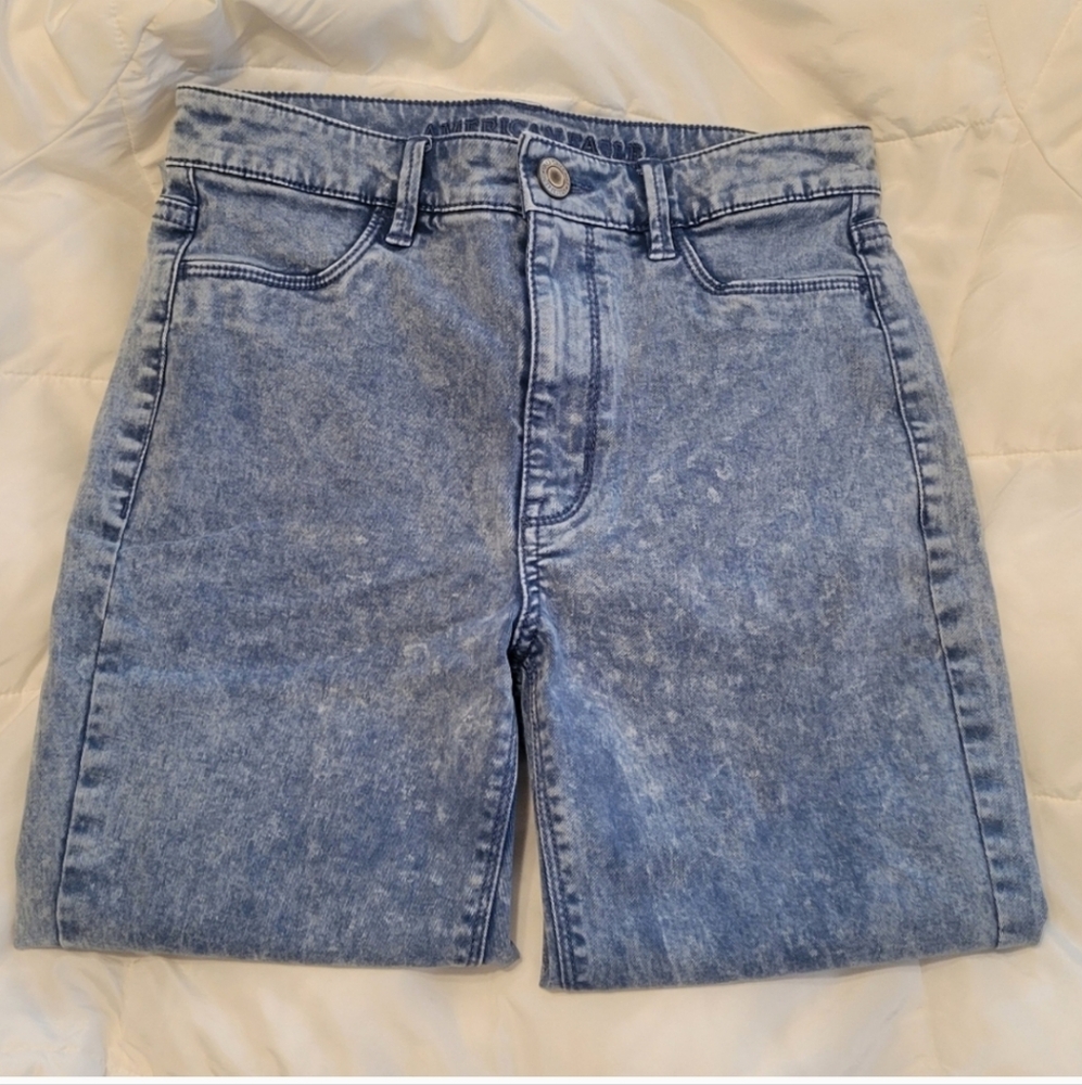 AMERICAN EAGLE OUTFITTERS        Denim Blue Sky High Jeggings - Picture 5 of 8
